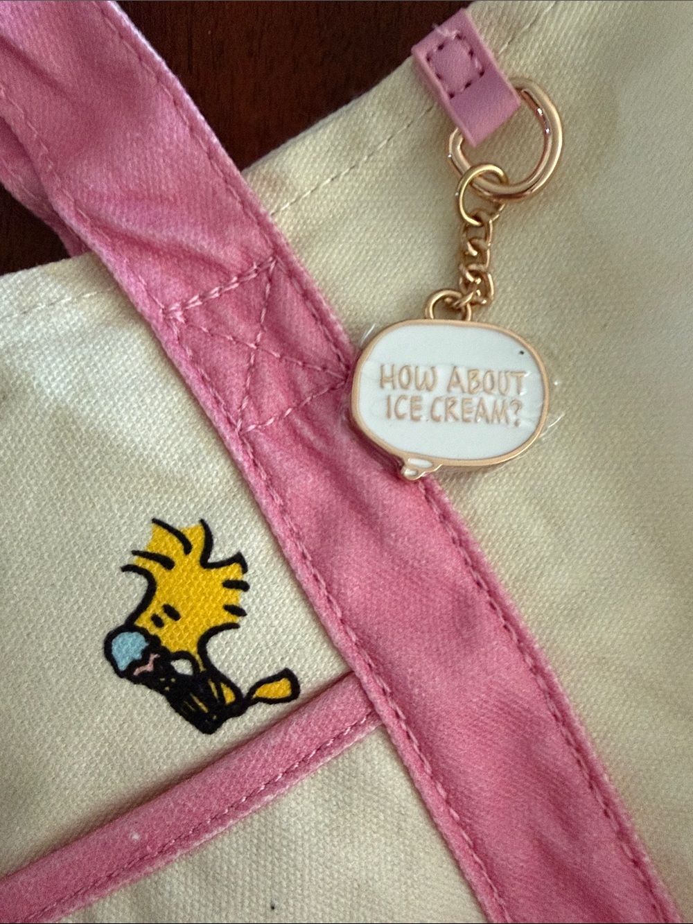Peanuts Mini Tote with Snoopy and Woodstock - Picture 3 of 5